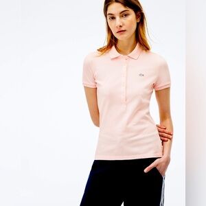 Women's Slim Fit Stretch Mini Cotton Piqué Polo |Size 4